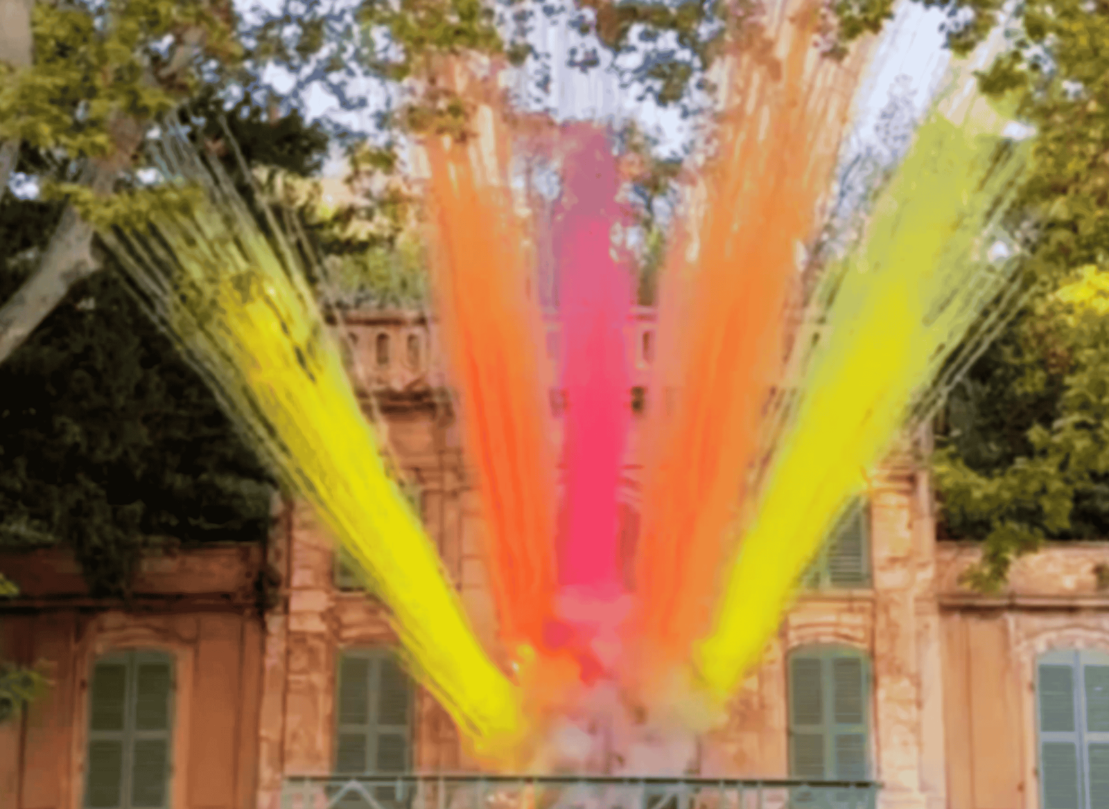 fusée de couleurs mariage près de marseille à Aix en Provence