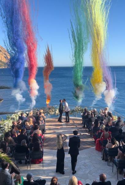 6 fusées en bord de mer