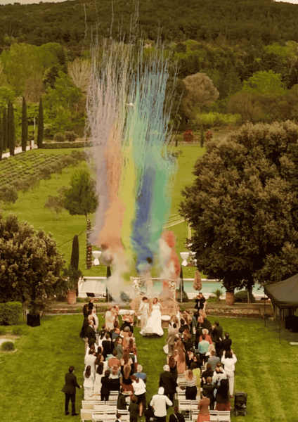 6 fusées de couleur