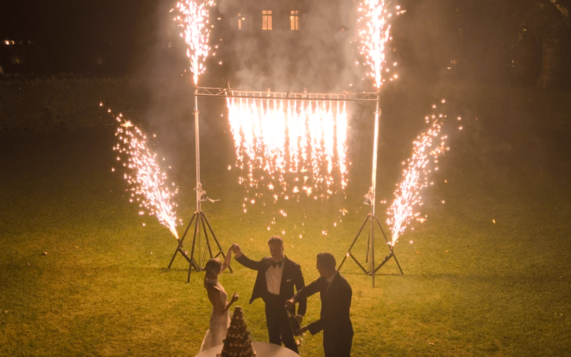 cascades d'étincelles pour gâteau de Mariage près de Cavaillon