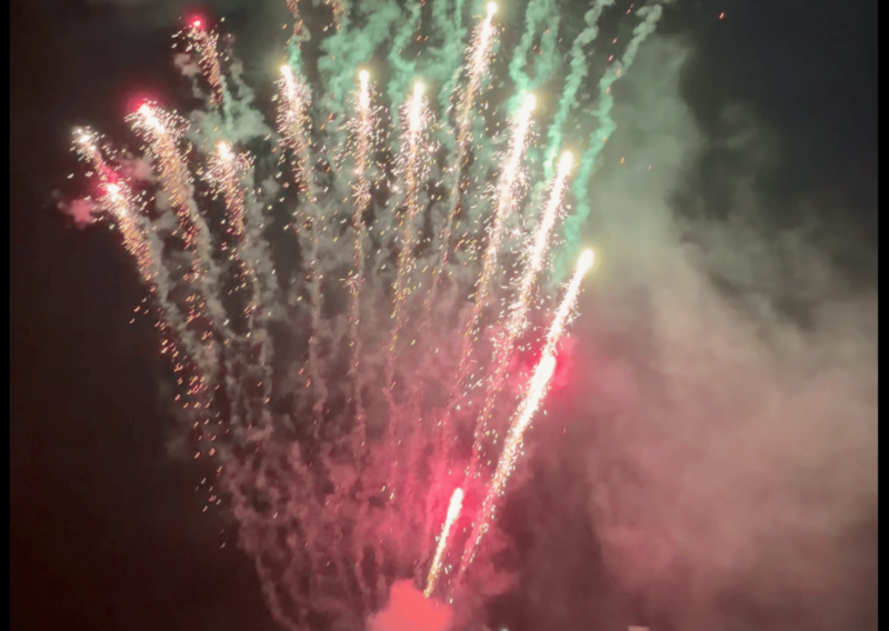 feu d'artifice à Marseille