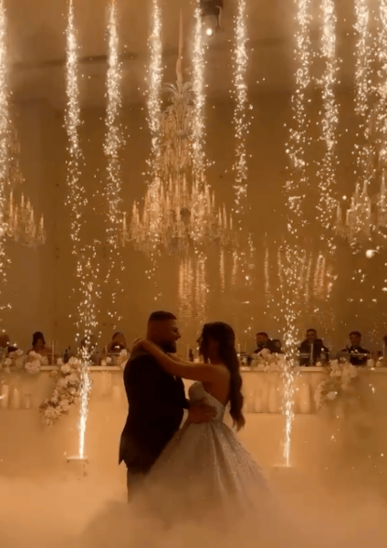 cascades d'étincelles 