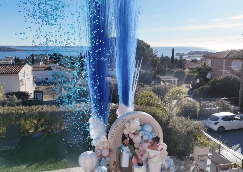 gender reveal à Bandol près de Saint Cyr sur mer