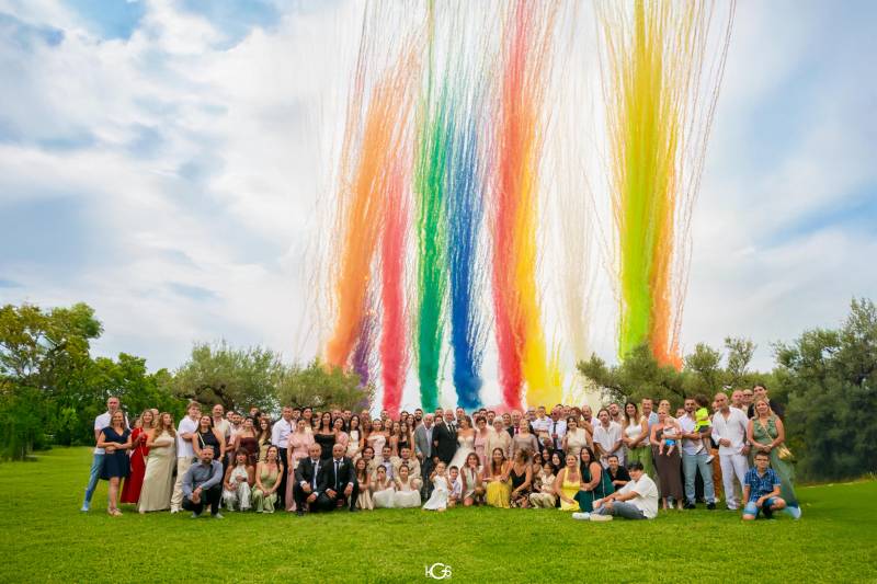 fumigène de couleur pour mariage près de nimes