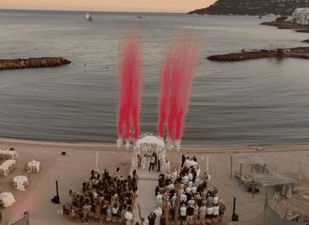 fusées de couleurs pour mariage à Cannes près de MANDELIEU LA NAPOULE