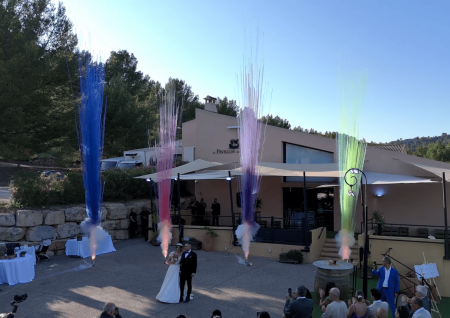 fumigène de couleur pour mariage 