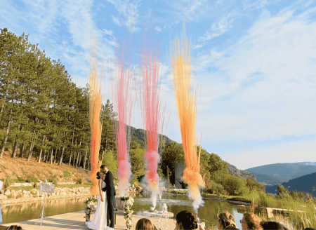 feux d'artifices de jour pour mariage près de Sisteron à Gap