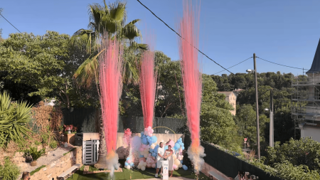 Notre zone d'activité pour ce service Canon à confettis colorés pour anniversaire joyeux avec effet visuel sans fumée conforme aux normes européennes et 100 % sécurisé
