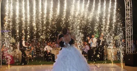 Notre zone d'activité pour ce service Animation pyrotechnique sans chaleur pour demande en mariage spectaculaire avec effets maîtrisés écoresponsables et certifiés en toute sécurité