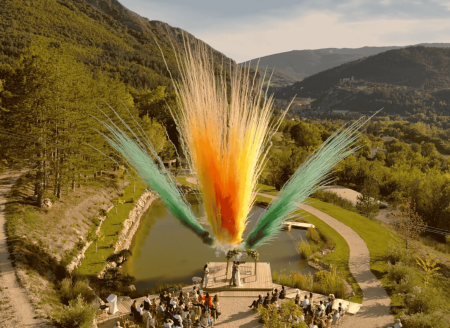 Fusées de couleurs de jour pour mariage à Gap