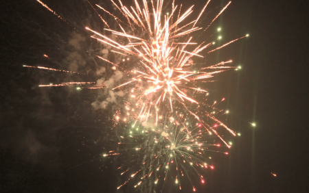 feu d'artifice au Château de Roquefeuille à Trets près d'Aix en Provence
